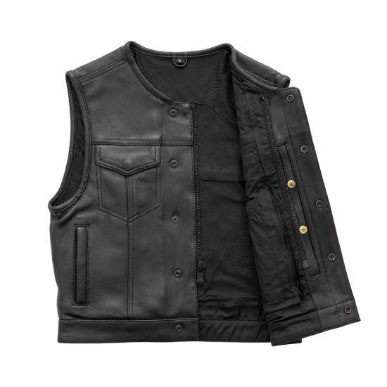 Men's Motorcycle Leather Vest