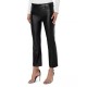 Leather Straight Ankle Pants