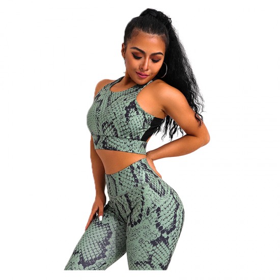 Women Color Print Yoga Set